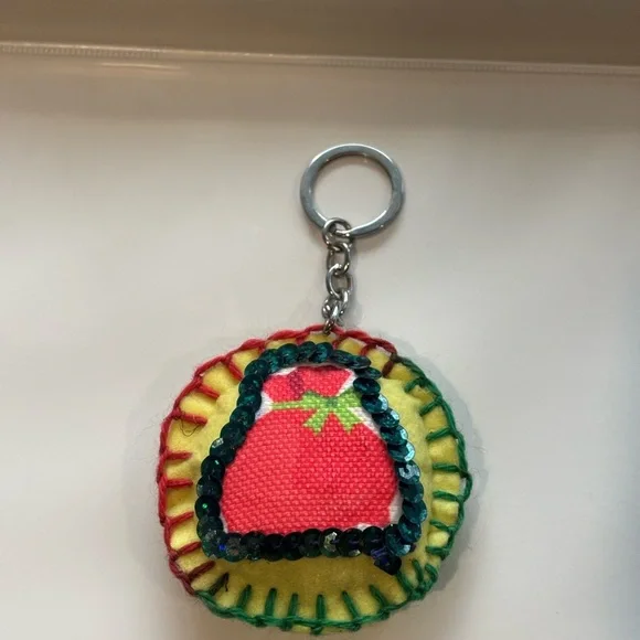 Colorful Keychain with Sequin Detail - Picture 4 of 5